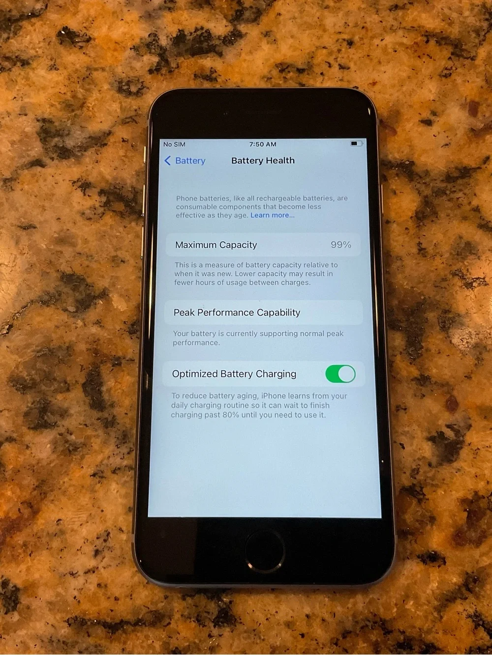 Apple IPhone 6s 64gb grey Factory Unlocked, 99% battery health EC